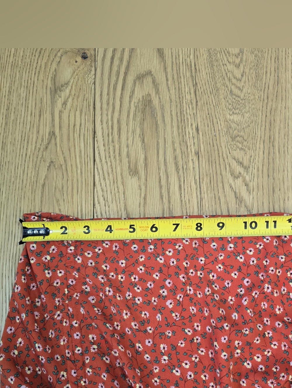 Lulus Red Floral Maxi Skirt with Double Front Slits Size Medium - Picture 10 of 10